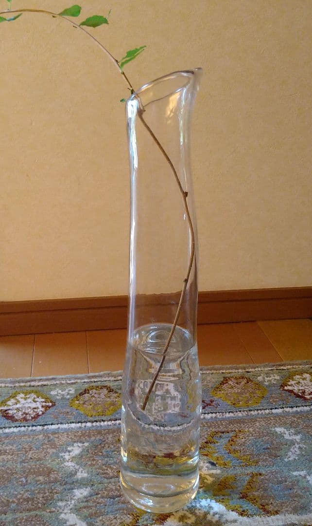 お値下げ／ガラス作家　花瓶　安土忠久さん