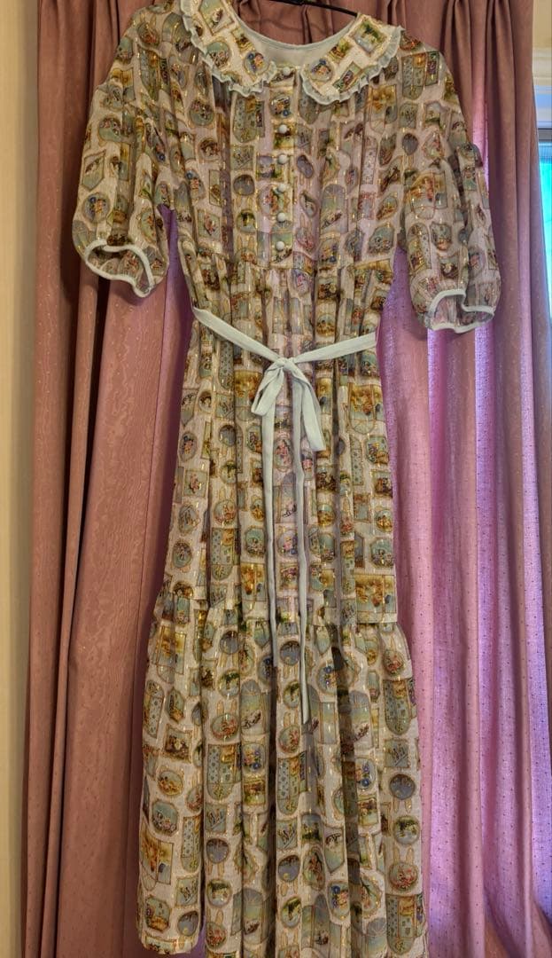 yukiemon カレンダー柄　ワンピース　ペチ無し