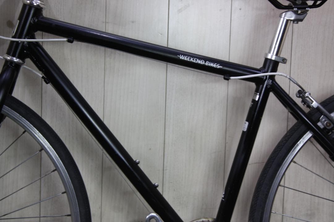 あさひ製WEEKEND アルミ 700C シマノ7速 420mm 黒色 クロス