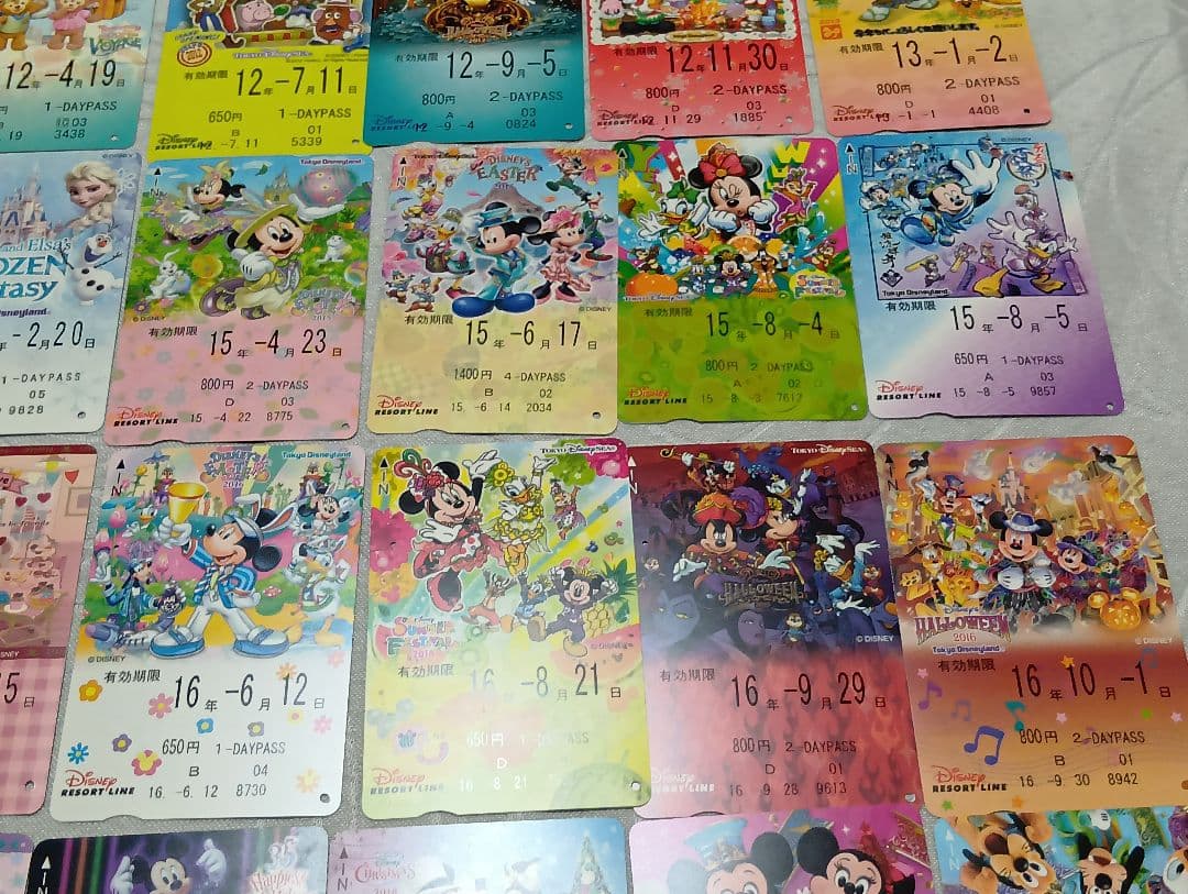 ディズニーリゾートライン　フリーきっぷ　使用済　69枚