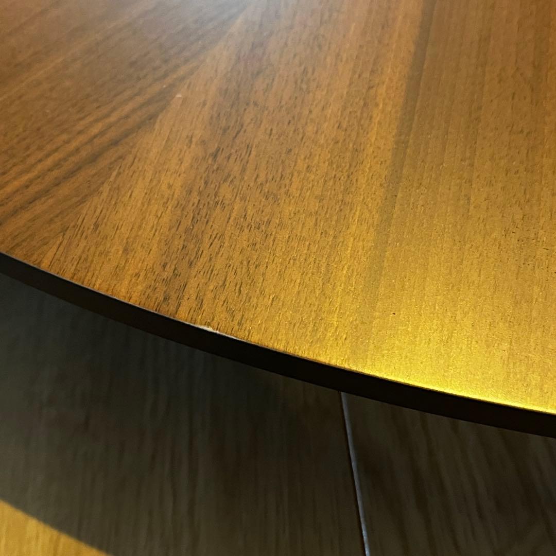円卓　直径90cm テーブル　ウォールナット