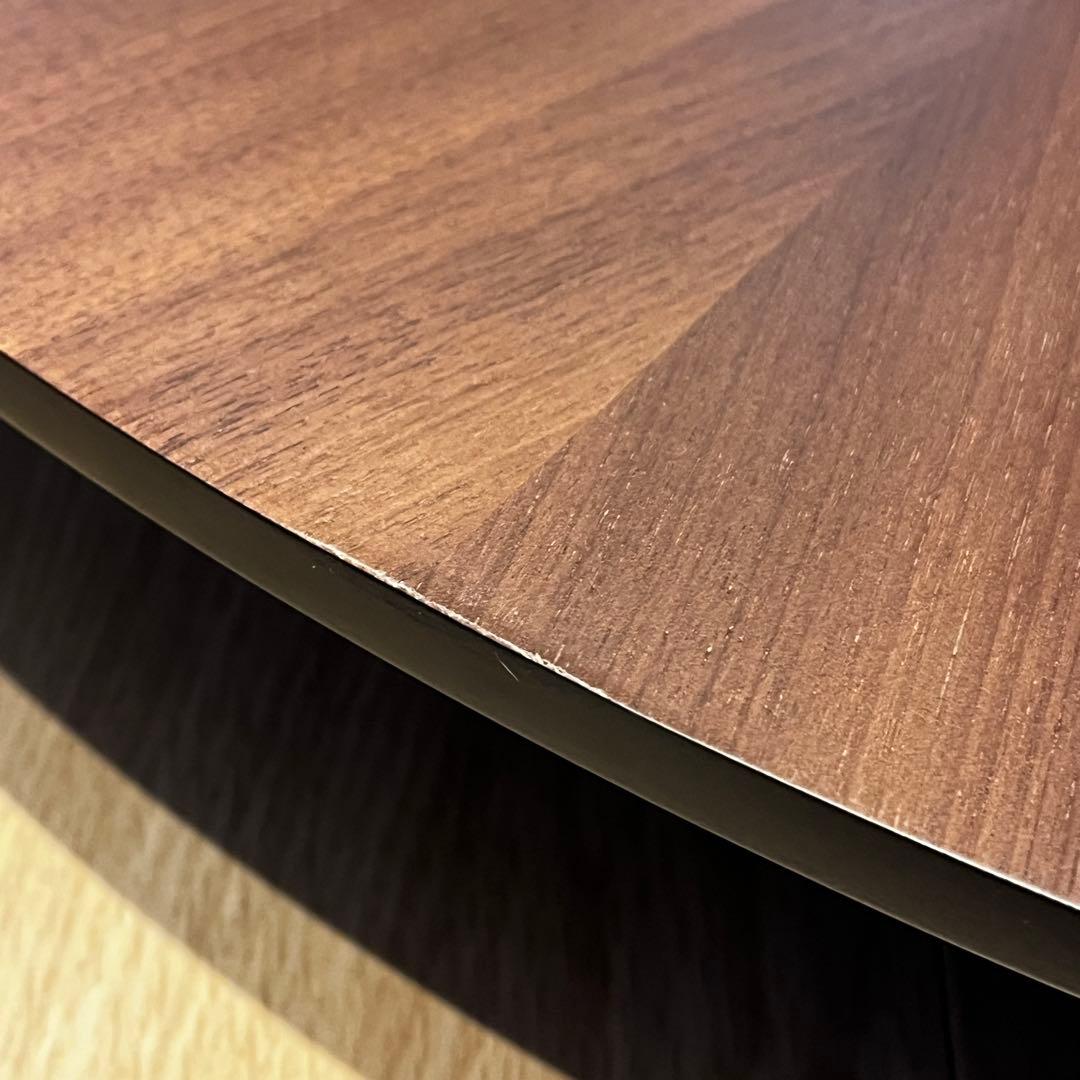 円卓　直径90cm テーブル　ウォールナット