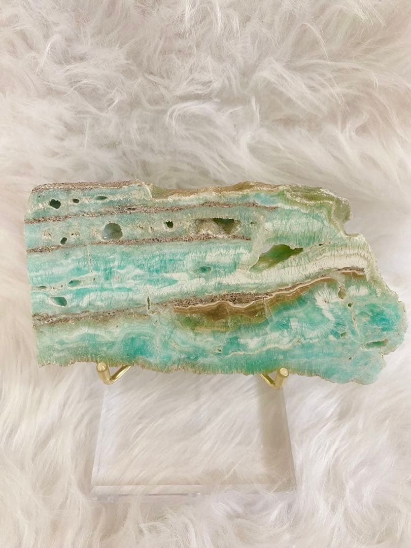 【高品質】 再入荷 天然石 ヘミモルファイト 原石 スライス 置物