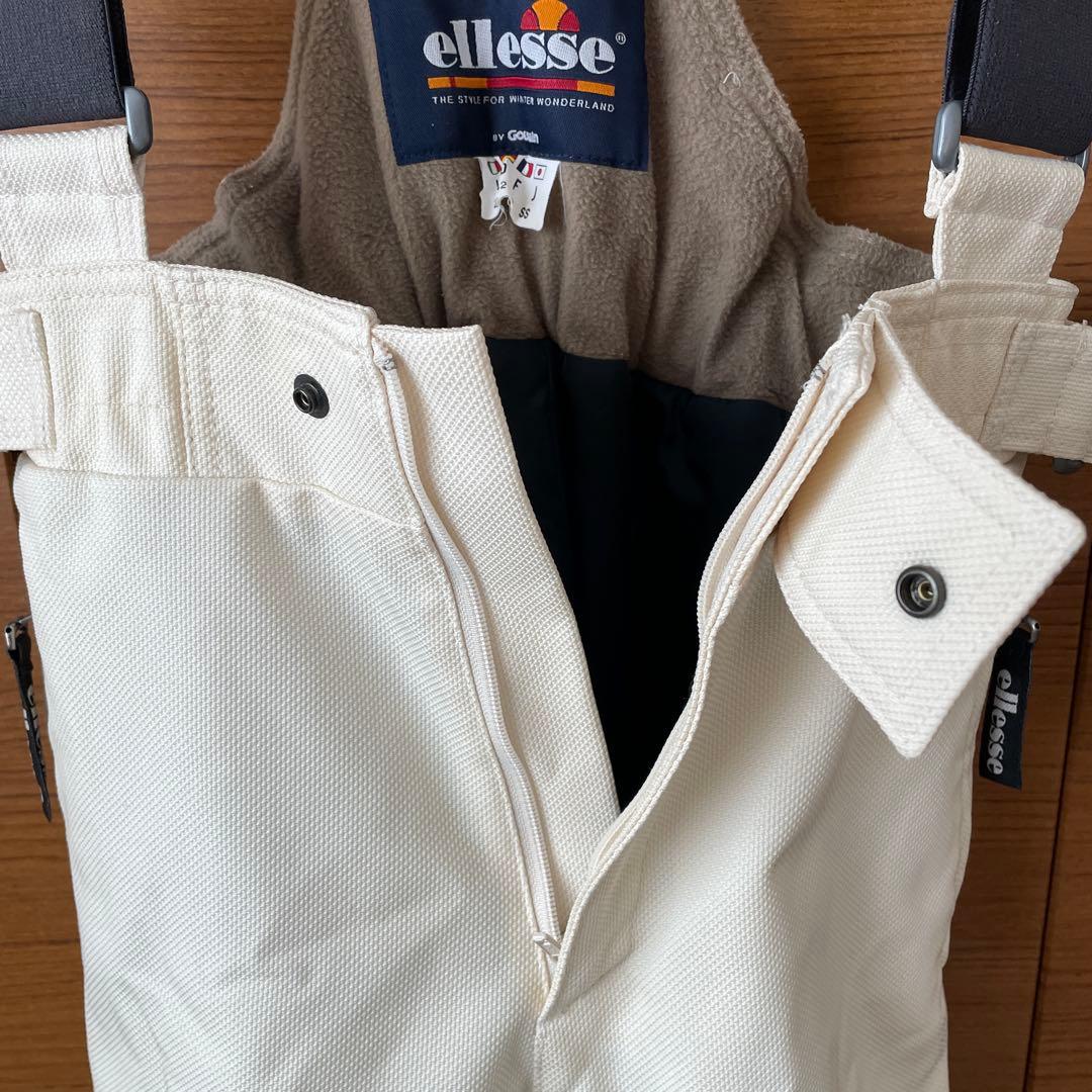 ellesse チェック柄 フード付きスキーウェア上下