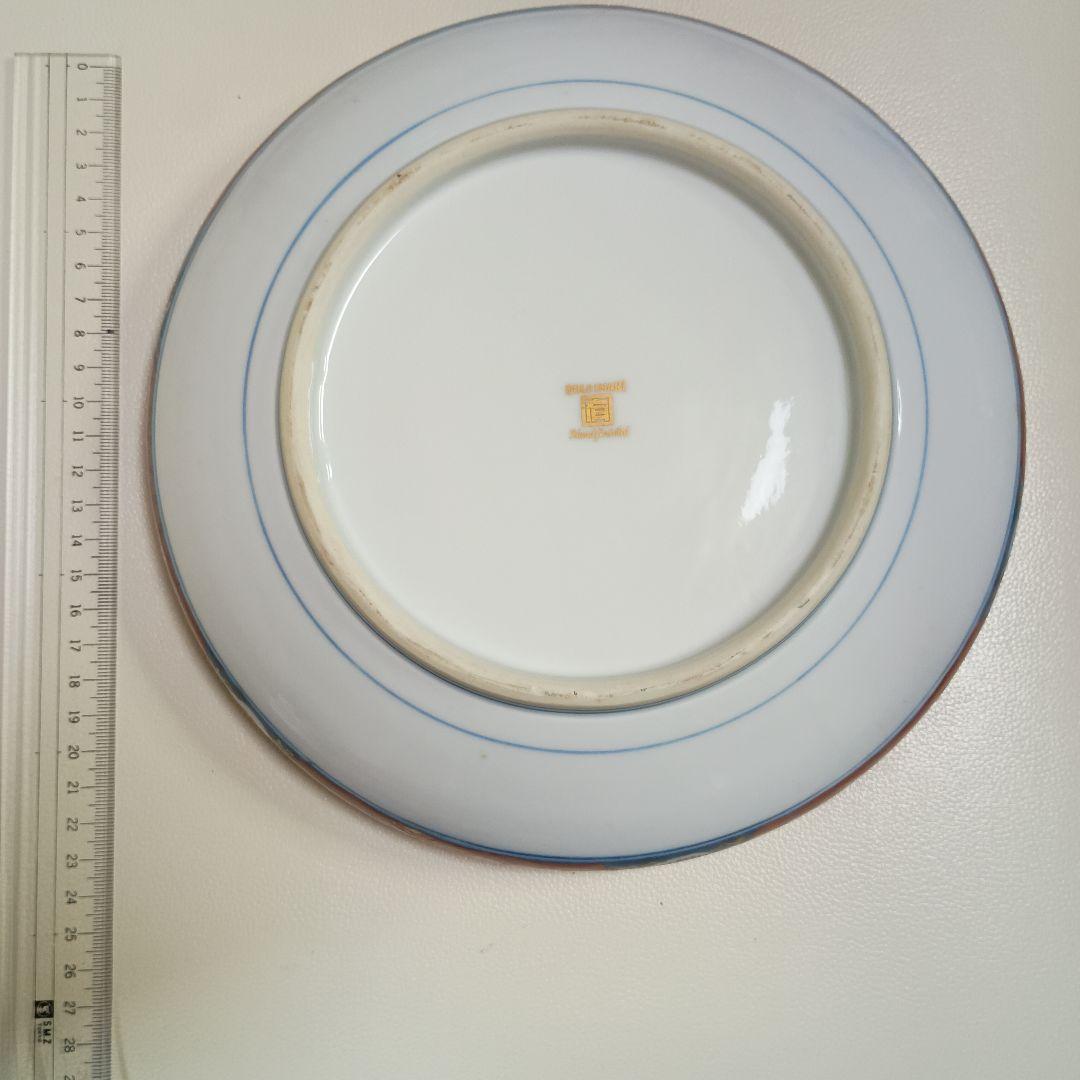 ゴールド伊万里　多色花柄 陶磁器製浅皿