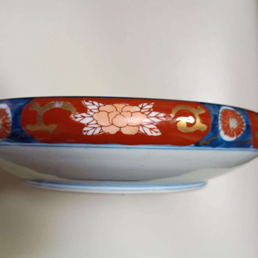ゴールド伊万里　多色花柄 陶磁器製浅皿