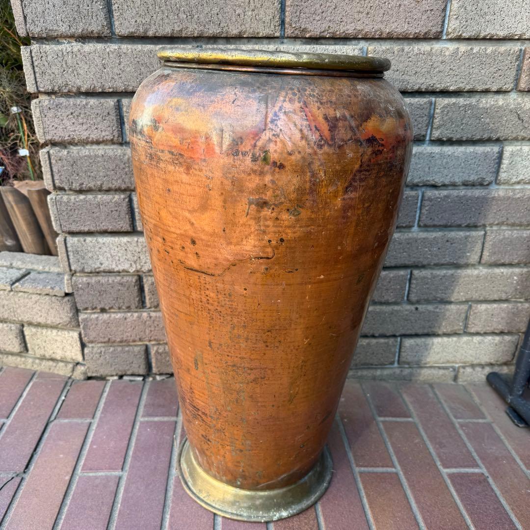 早いもの勝ち！銅　傘立て　イタリア製　ヴィンテージ　コッパー　アンティーク