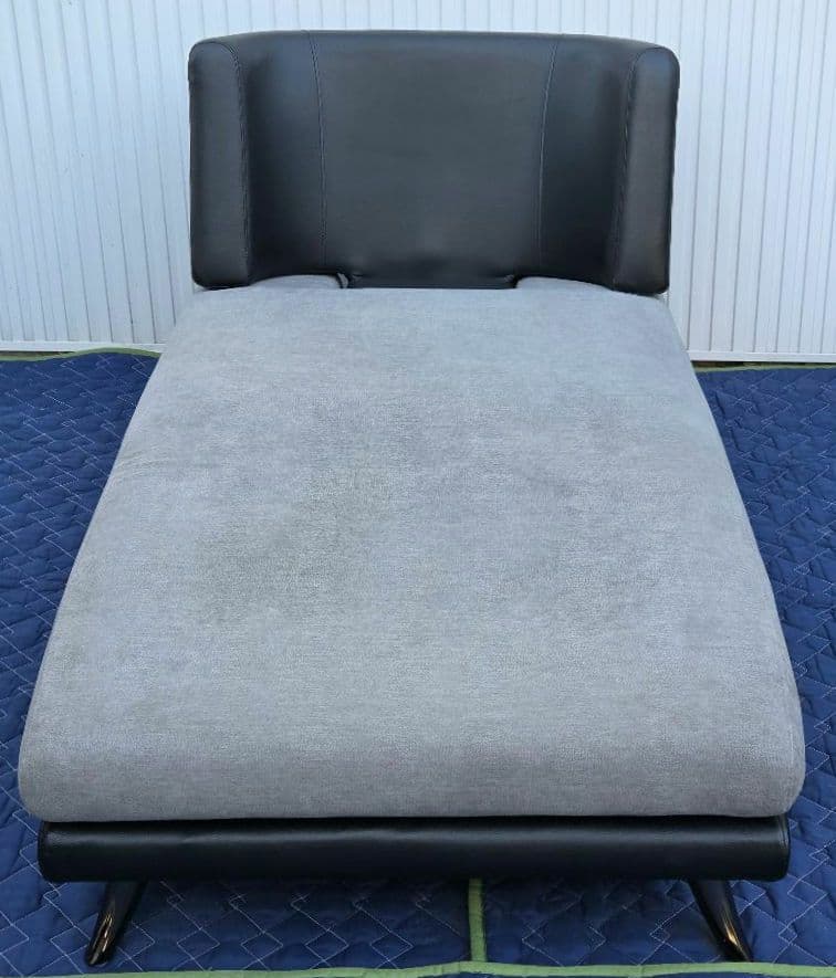 ニトリ 布張りカウチソファ ポーション2KD GYオットマンスタイル直接引取限定