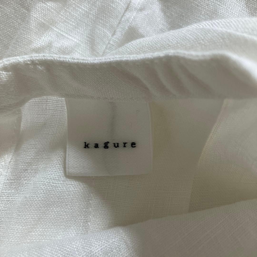 かぐれ リネン半袖クルーネックプルオーバー　OFF