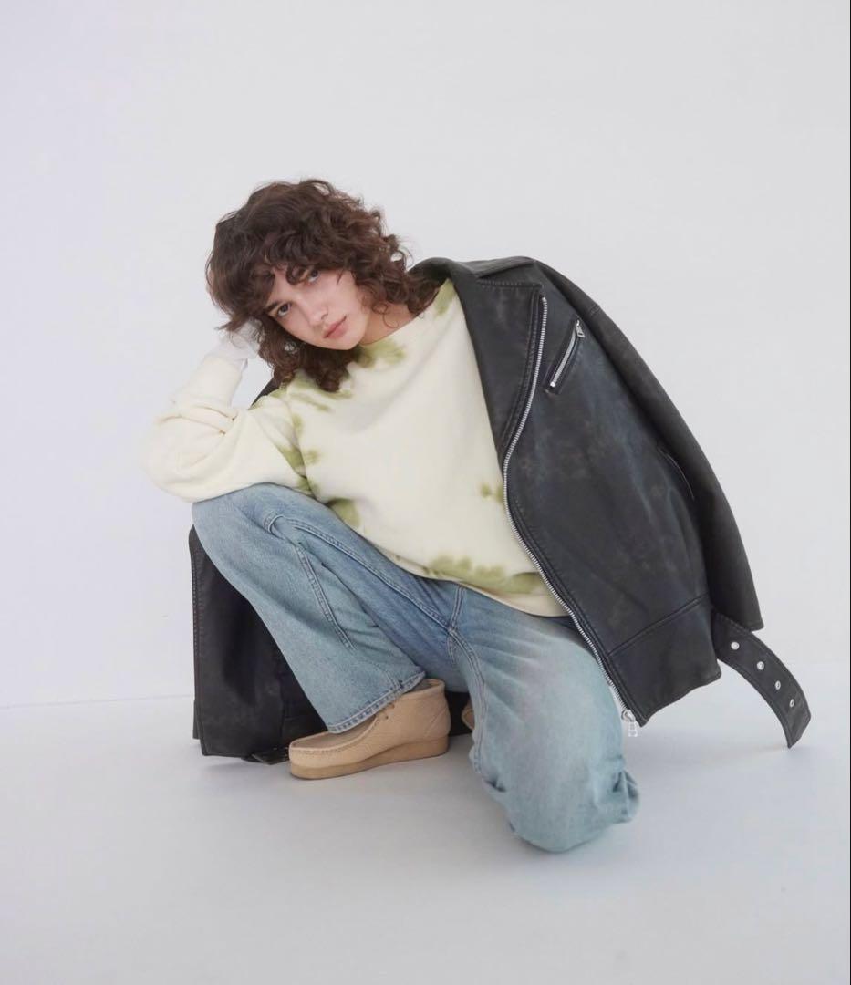 searoomlynn BIG ECOレザーライダース