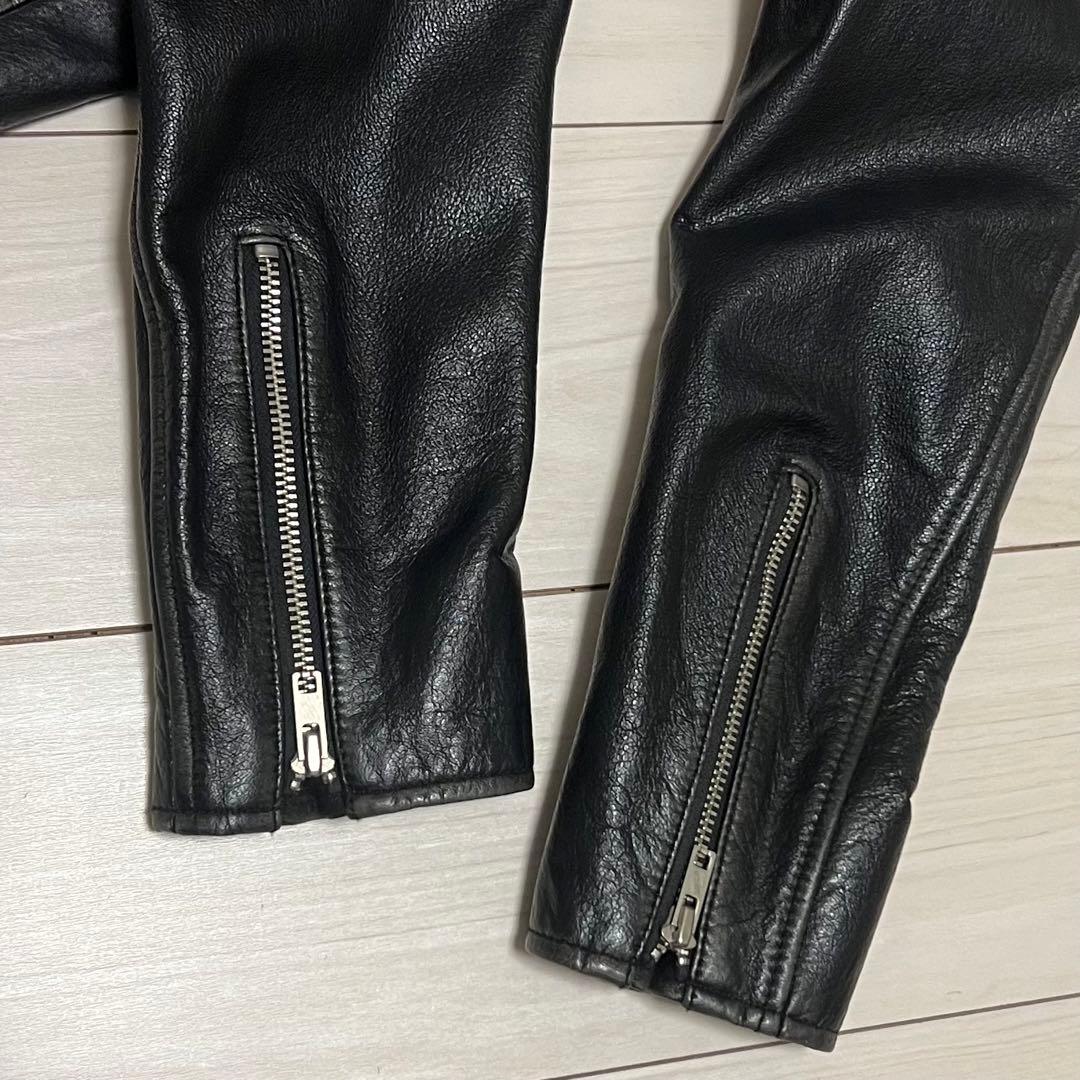 Attick by Johnbull ダブルライダース ジャケット S 水牛革