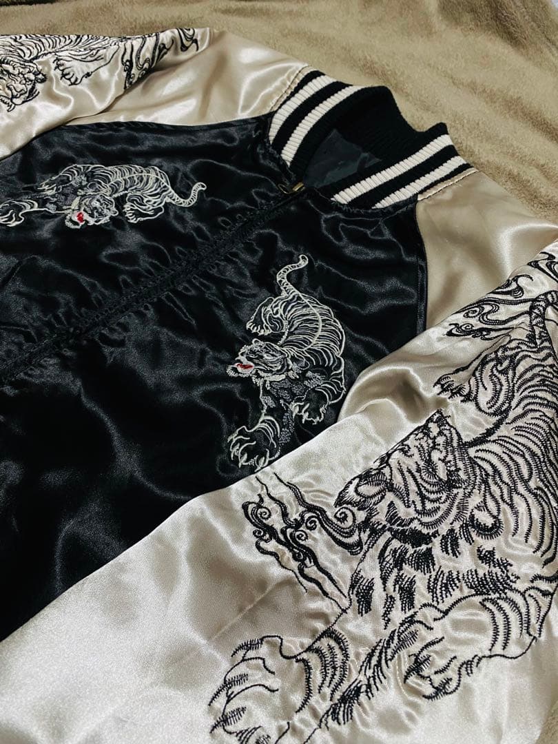 90s vintage studio hiro 虎日本限定 スカジャン サテン