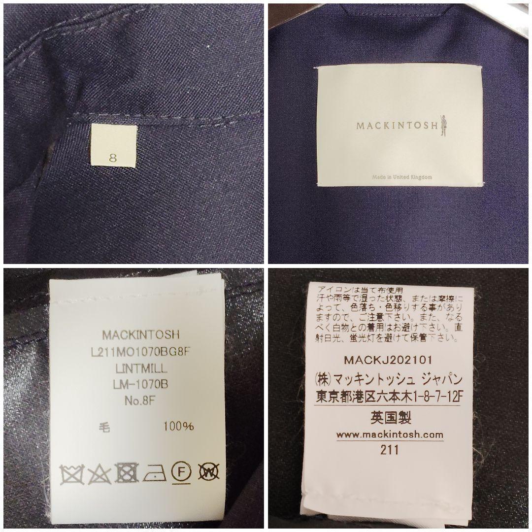 極美品 マッキントッシュ LINTMILL レインコート テック 38 M 紺