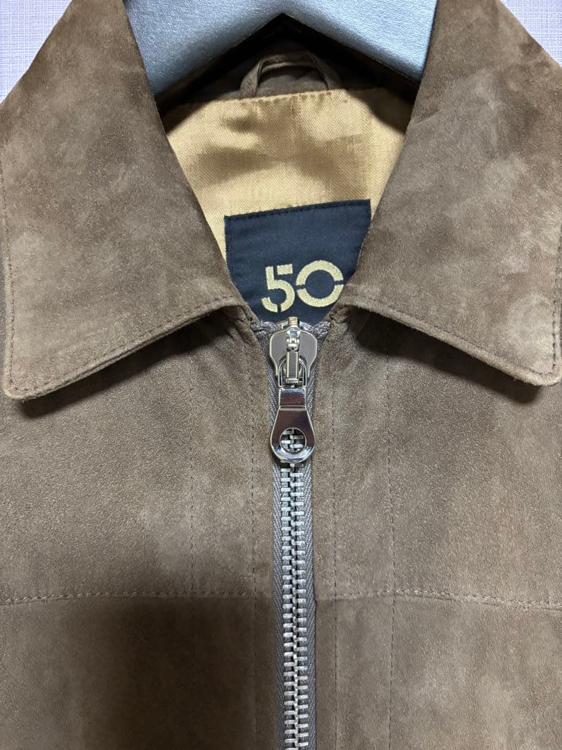 チンクアンタ ブラウンスエード シングルライダース