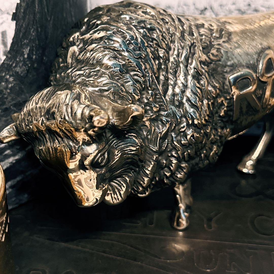 RRLクラシック イエローストーン バイソン ブロンズ像