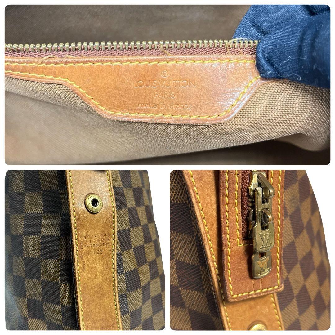 【鑑定済】ルイヴィトン　ダミエ　コロンビーヌ　トートバッグ　ショルダーバッグ　茶