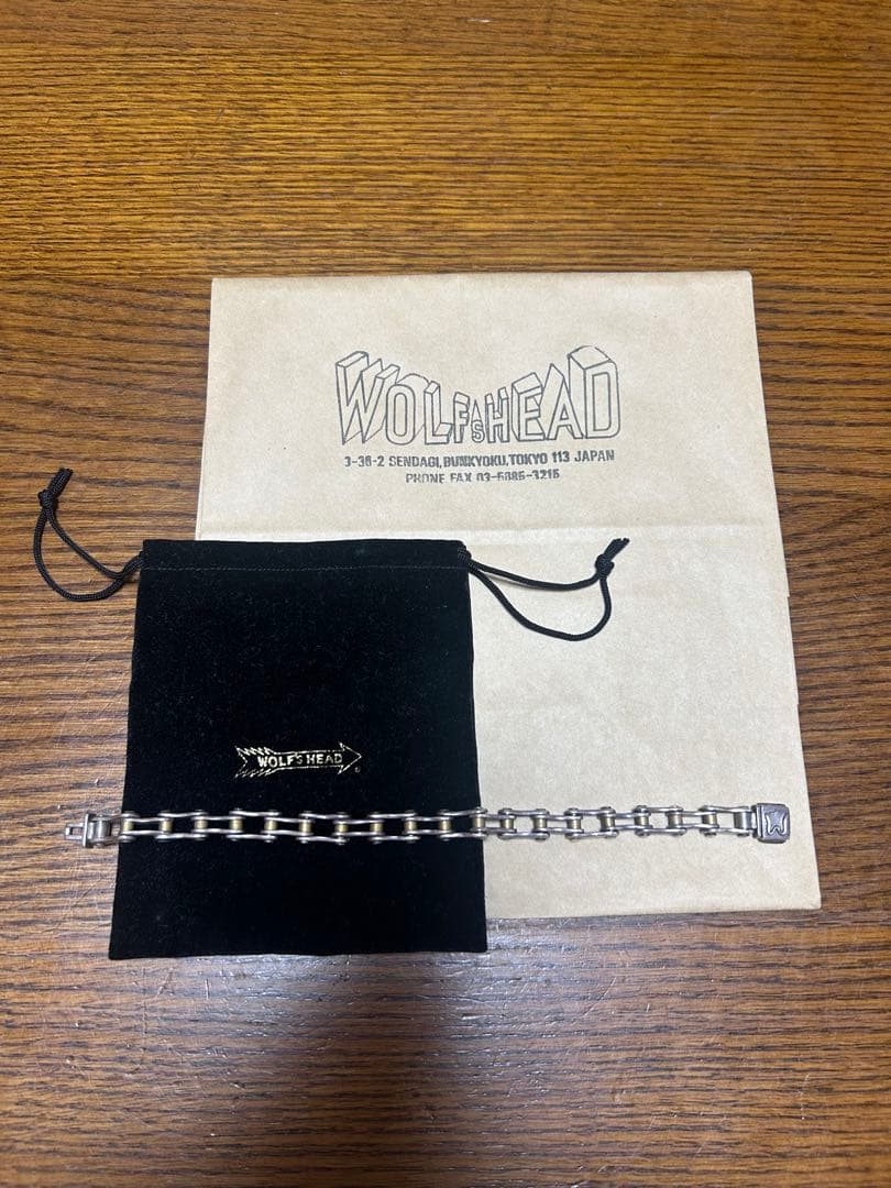 WOLF'SHEAD ウルフズヘッド バイクチェーンブレスレット