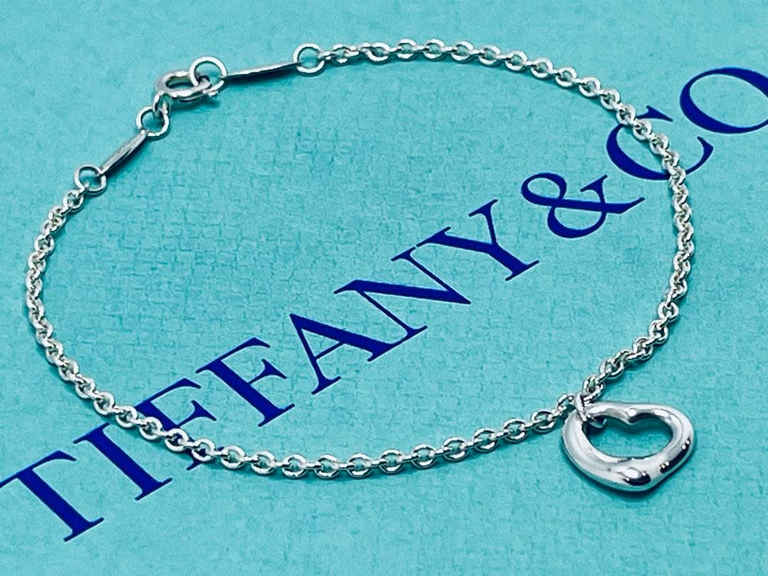 c882 美品　ティファニー　オープンハート　ブレスレット　シルバー　925