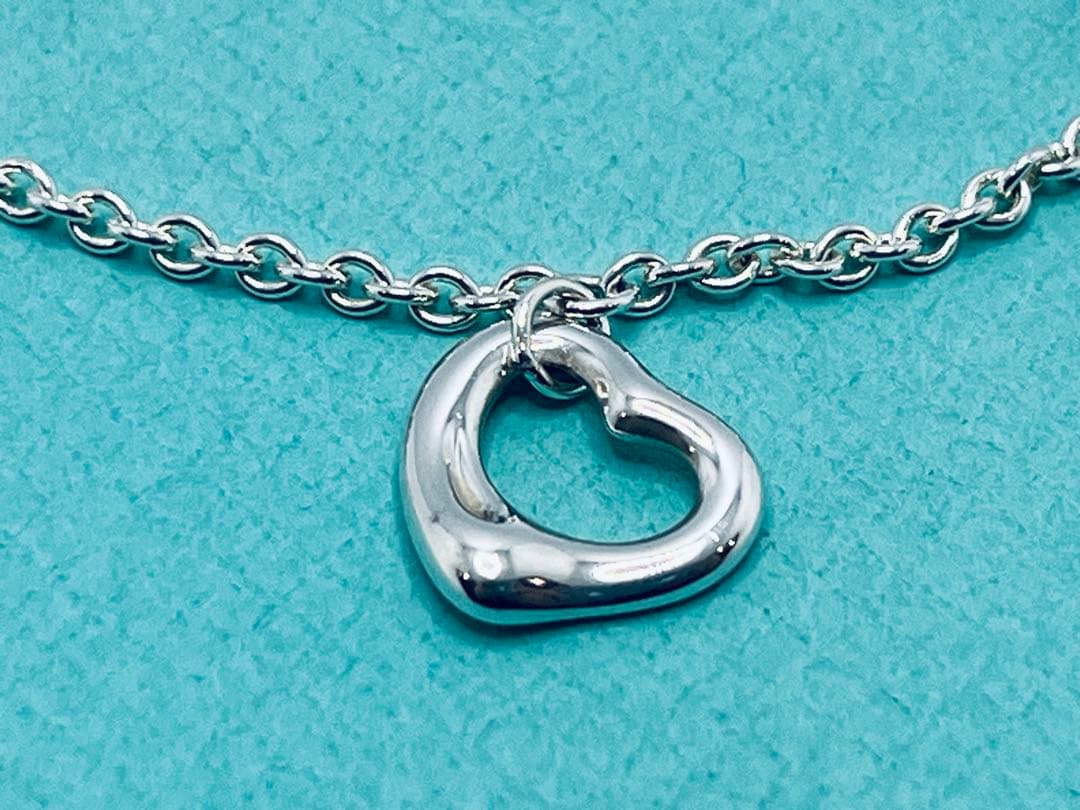 c882 美品　ティファニー　オープンハート　ブレスレット　シルバー　925