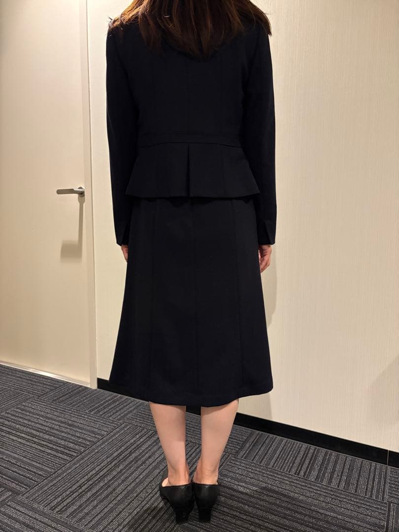 【お値下げ】美品　ANAYI 濃紺　お受験ジャケット&ワンピース36