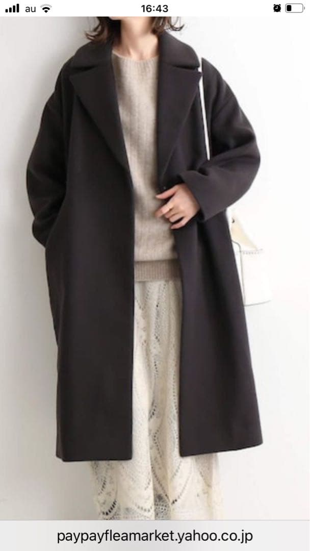 イエナ　MANTECOオーバーサイズチェスターコート　36サイズ