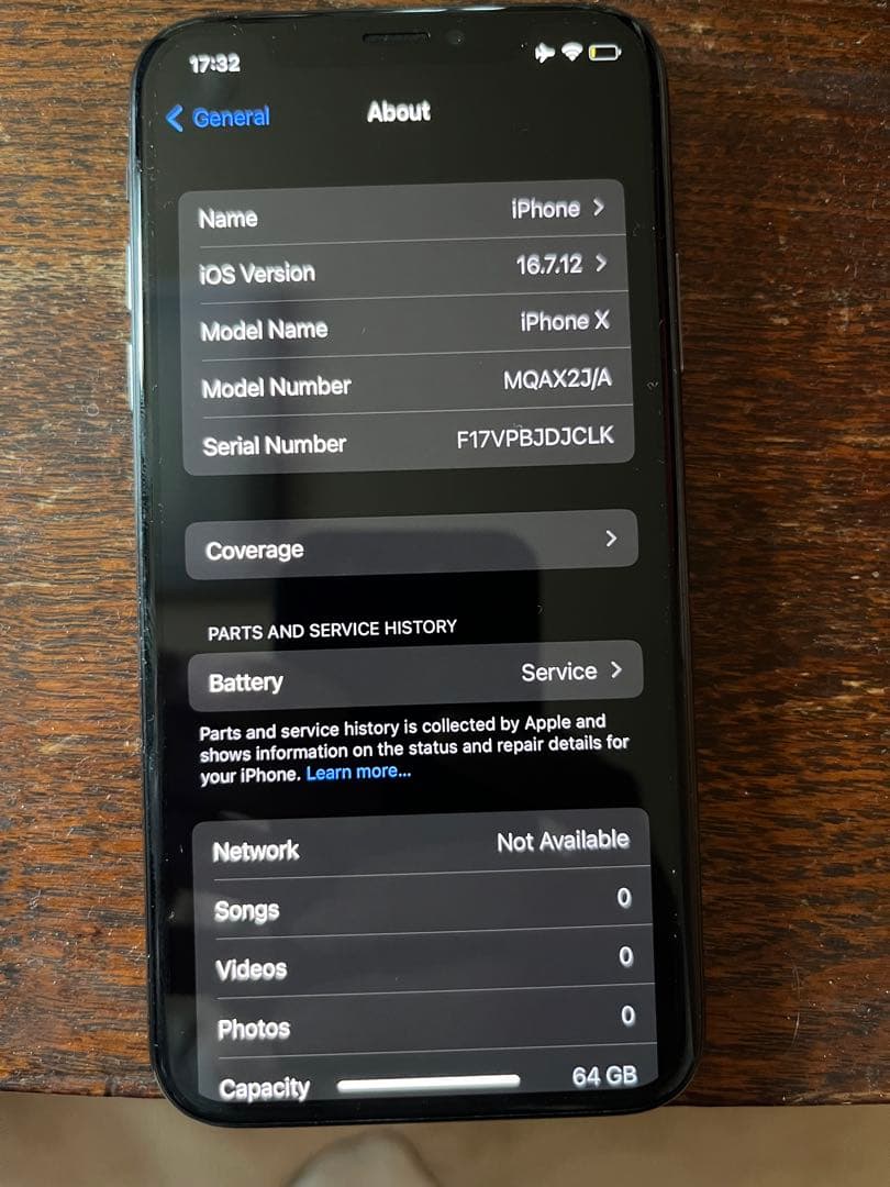 スマートフォン本体 I phone x 64gb sim free