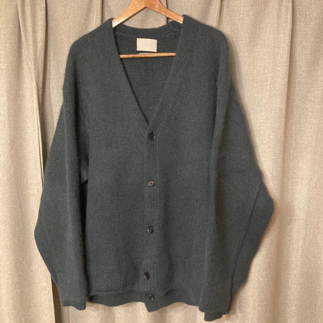 yoke CONNECTING CARDIGAN GREEN ヨーク