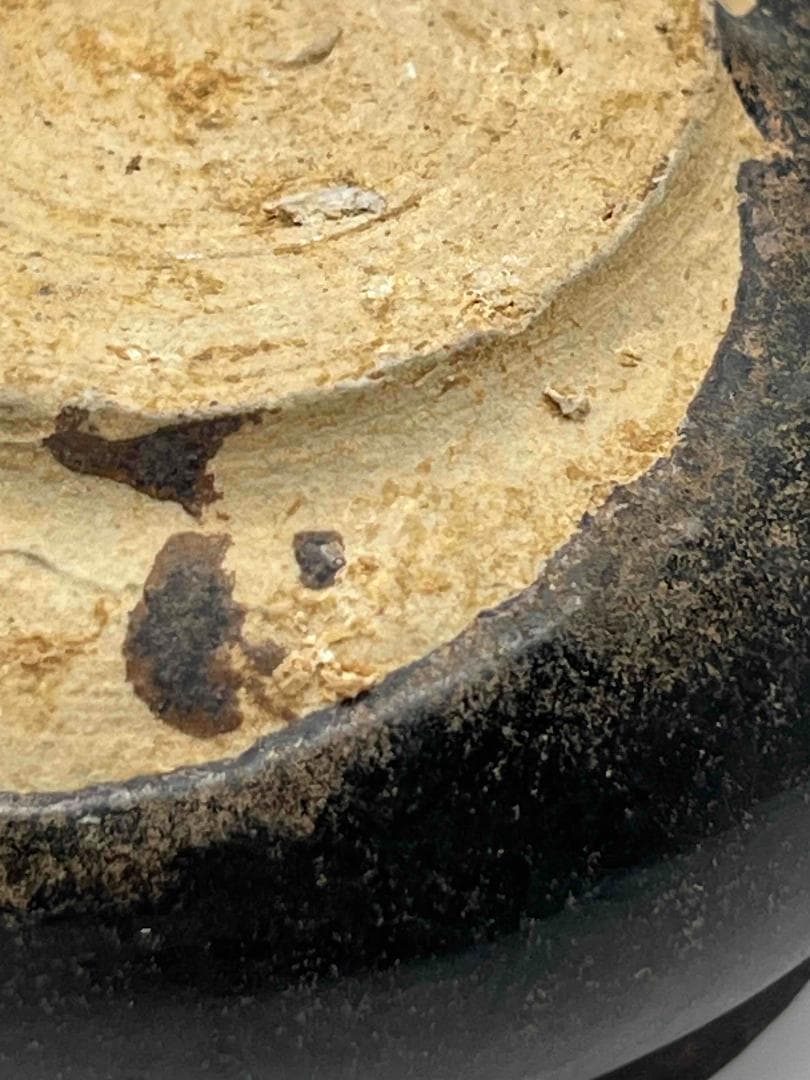 遼～金時代　磁州窯鉢　水洗 茶入　茶道具 希少貴重　唐物　古賞物(F-98)