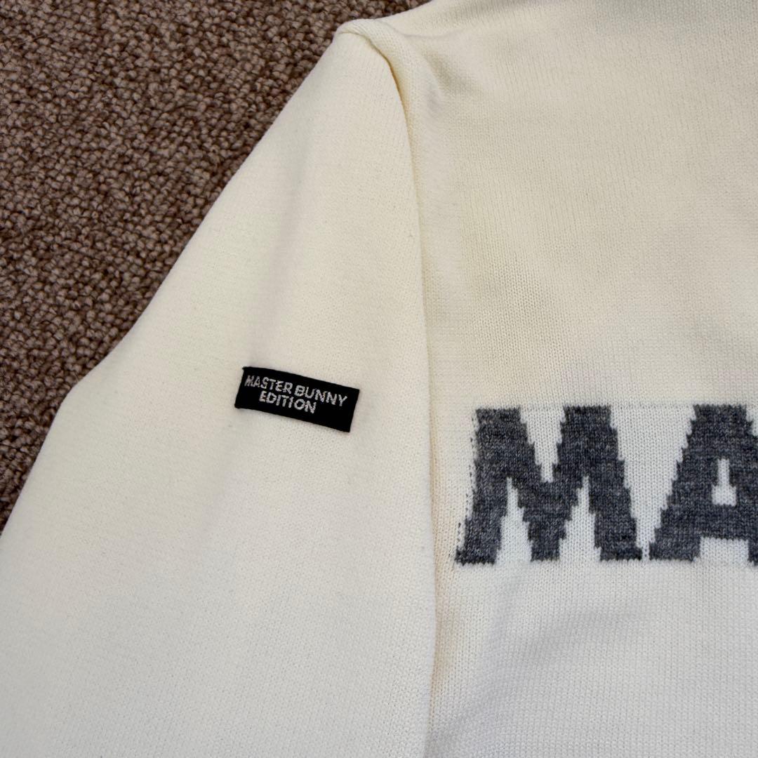 現行モデル　蓄熱　裏地付き　マスターバニー　ニット　M〜L相当　白　オフホワイト