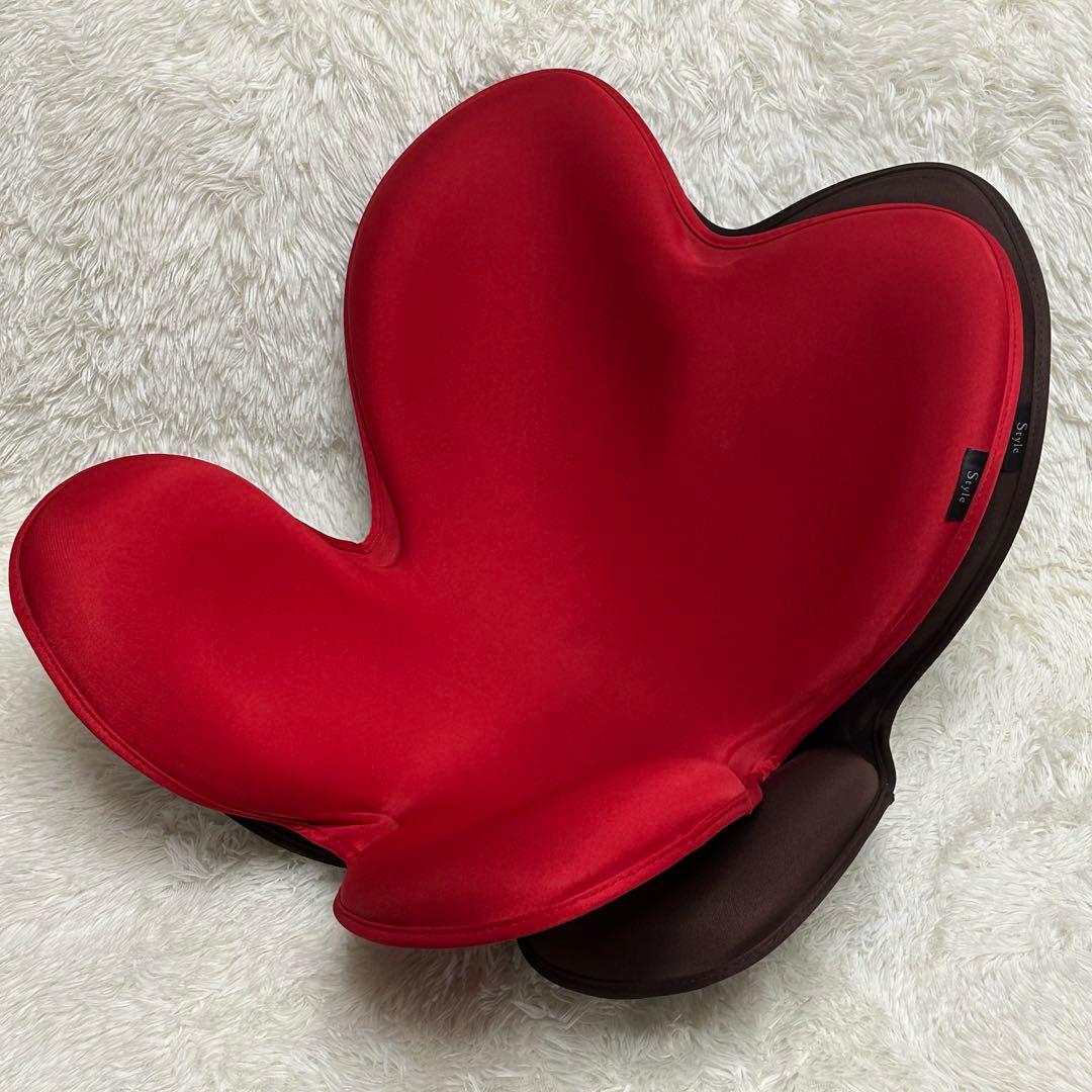 MTG Style 骨盤姿勢矯正サポートチェア　赤　ブラウン2個セット