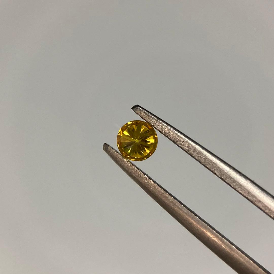 【ラボダイヤ】イエロー0.256ct