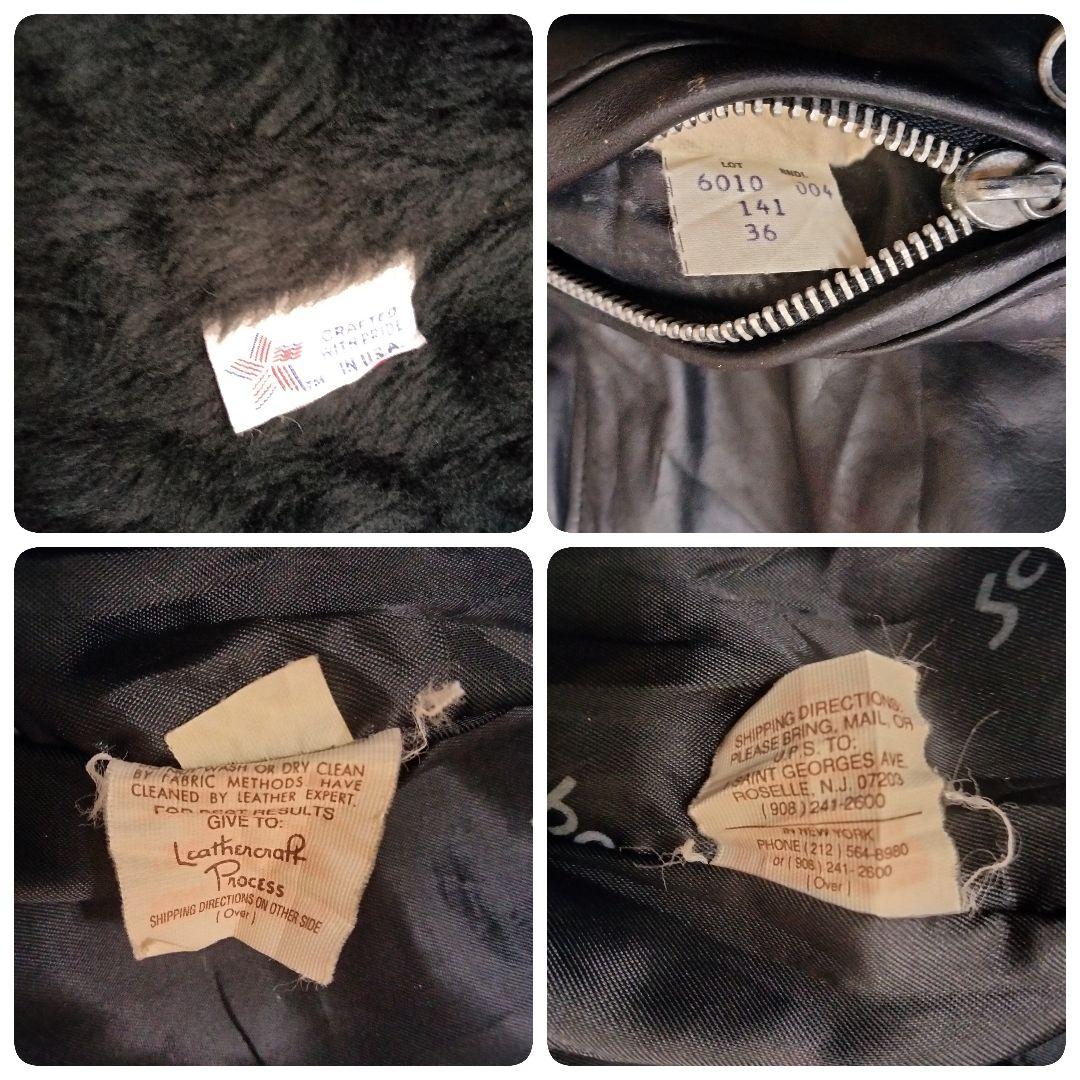 Schott ショット レザーシングルライダースジャケット 36　ライナー付き