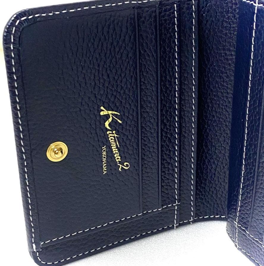 【美品・未使用】kitamura K2｜牛革二つ折り財布 U-128