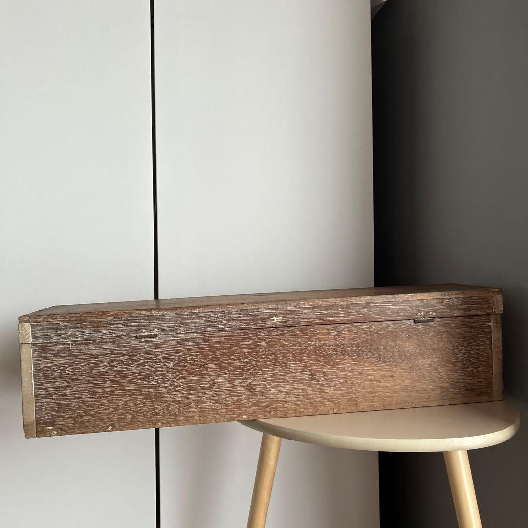 木箱 ケース ボックス 木製 レトロ 昭和 アンティーク ビンテージ 木 家具