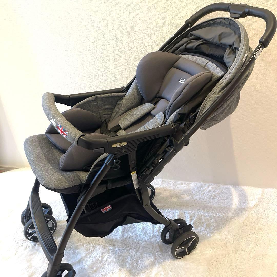 【美品】Joie スマバギ 4WD ベビーカー 両対面 AB型 グレー