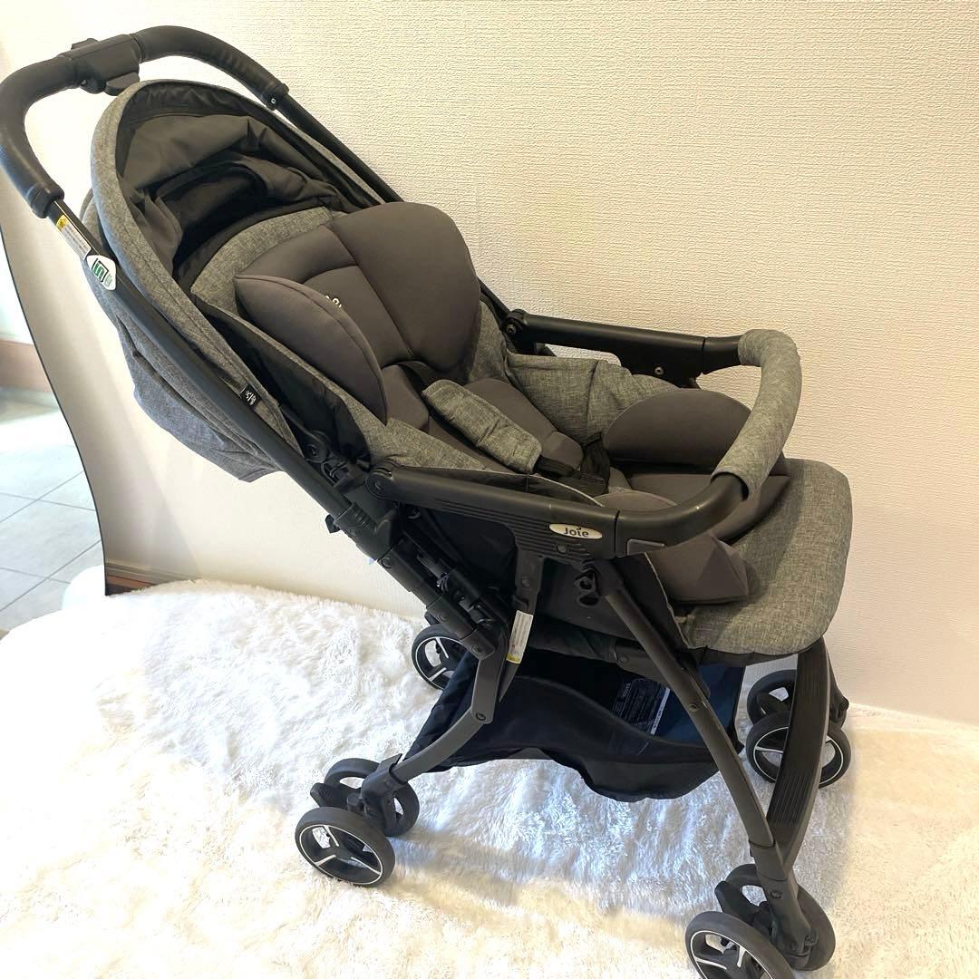 【美品】Joie スマバギ 4WD ベビーカー 両対面 AB型 グレー