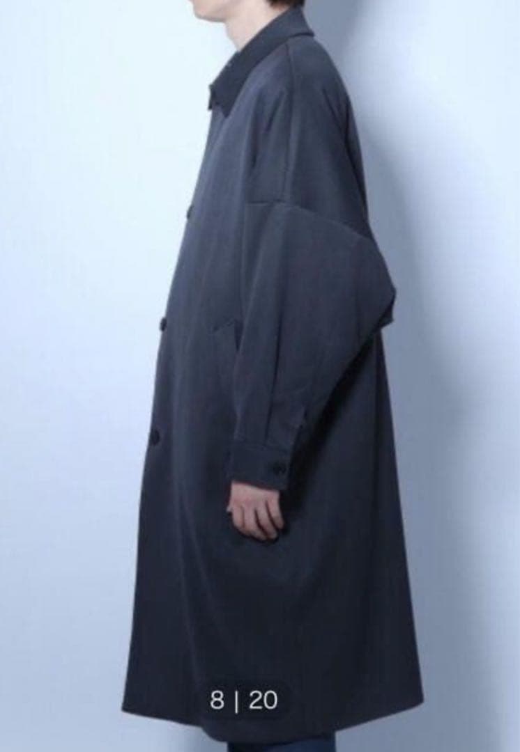 HARE ハレ ライナー付ビッグステンカラーコート ブルーグレー Mサイズ 美品