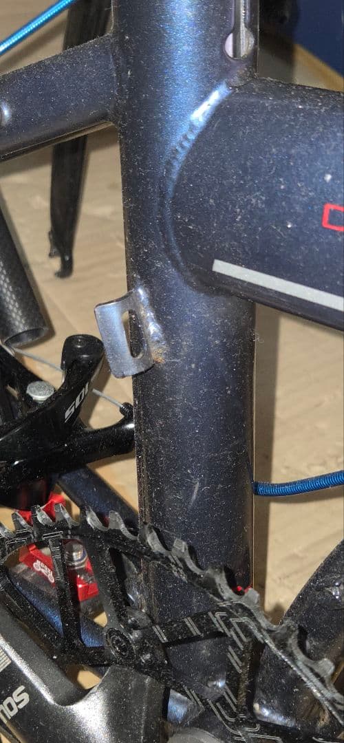 美品ターン スピードファルコ折りたたみ自転車フレーム 紺色