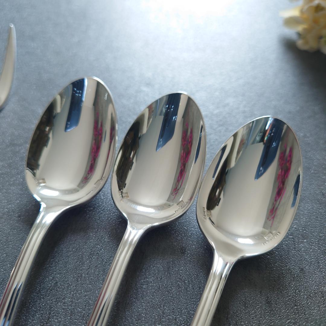 希少 美品 クリストフル ポンパドール ケーキフォーク コーヒースプーン 6点