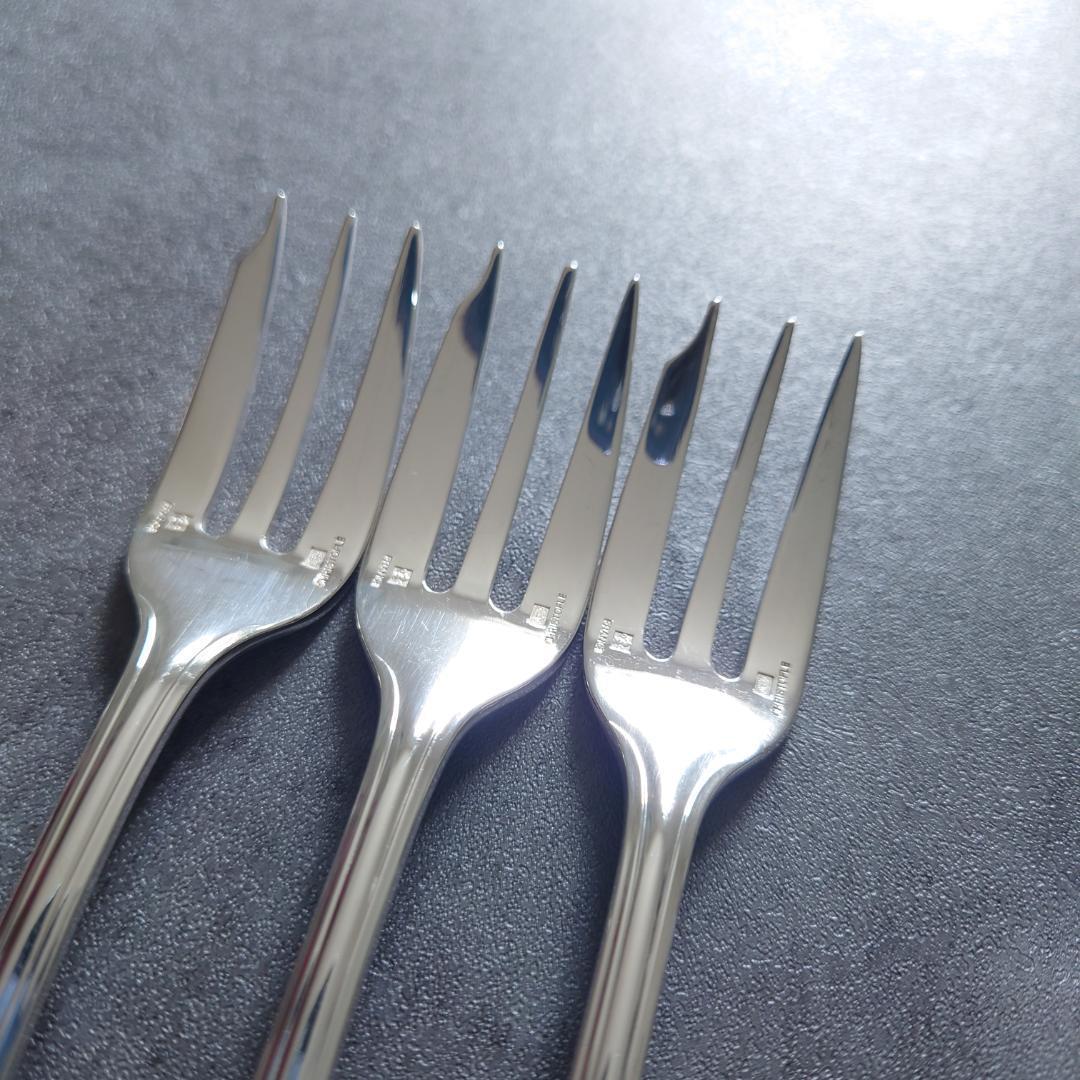 希少 美品 クリストフル ポンパドール ケーキフォーク コーヒースプーン 6点