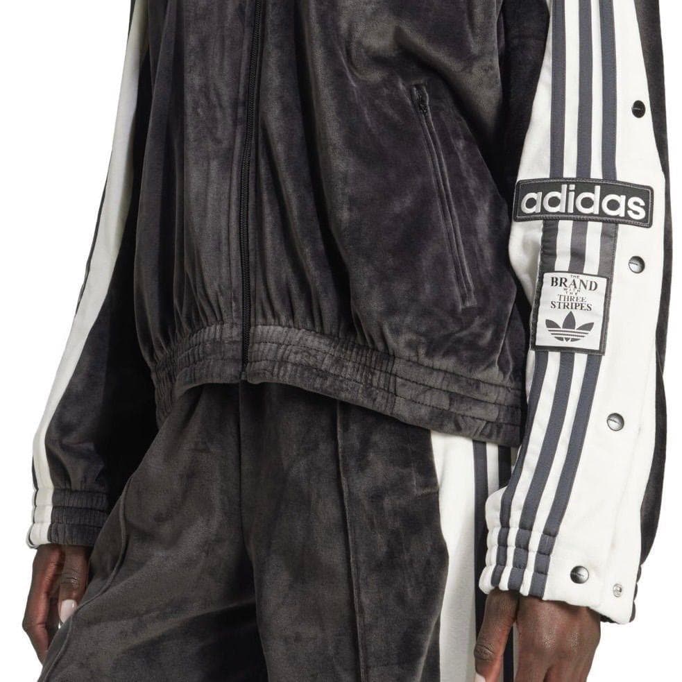 adidas アディブレイク ベロア トラックトップ 重盛さと美 M ブラック