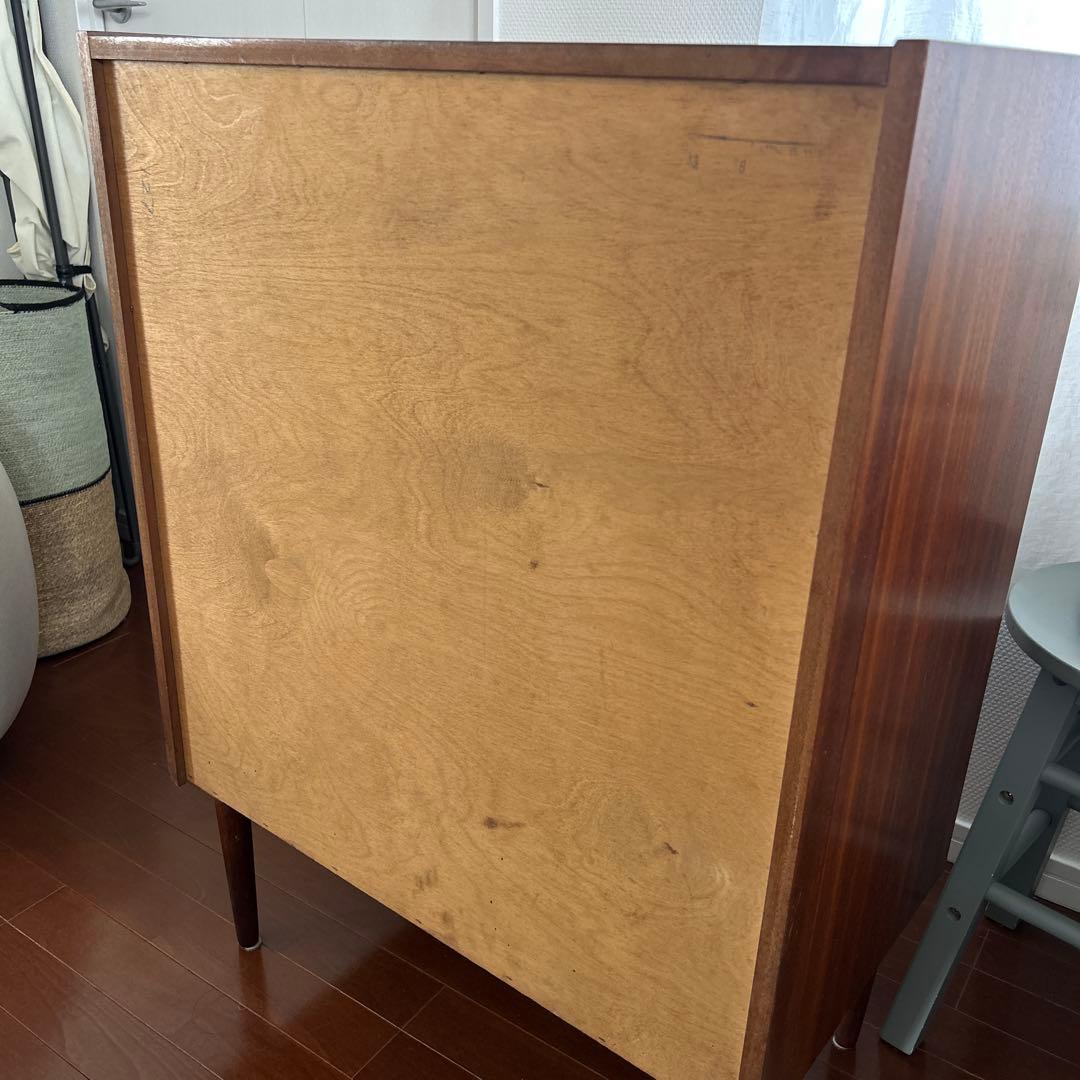 アンティーク木製チェスト5段引き出し