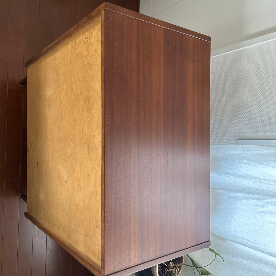 アンティーク木製チェスト5段引き出し