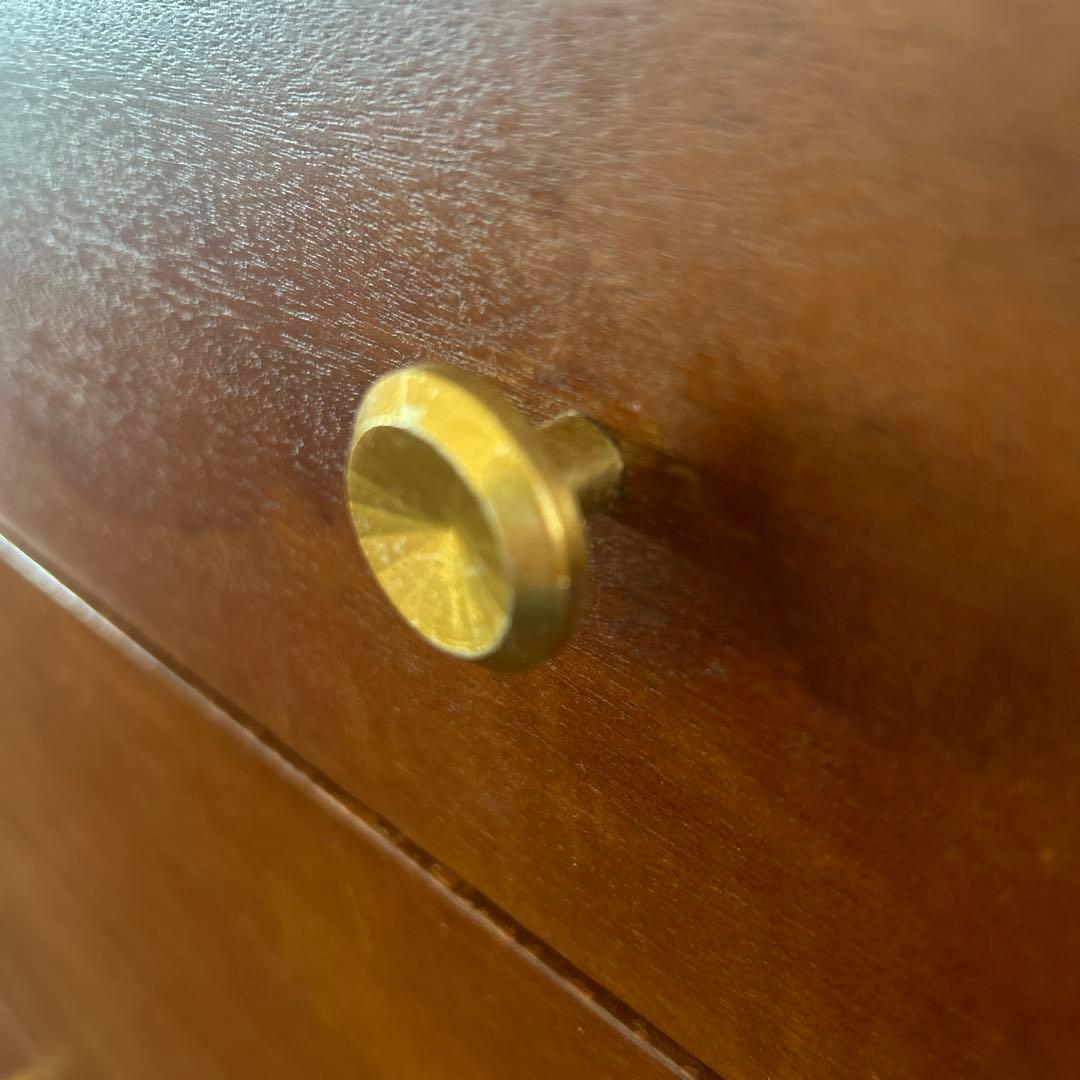 アンティーク木製チェスト5段引き出し