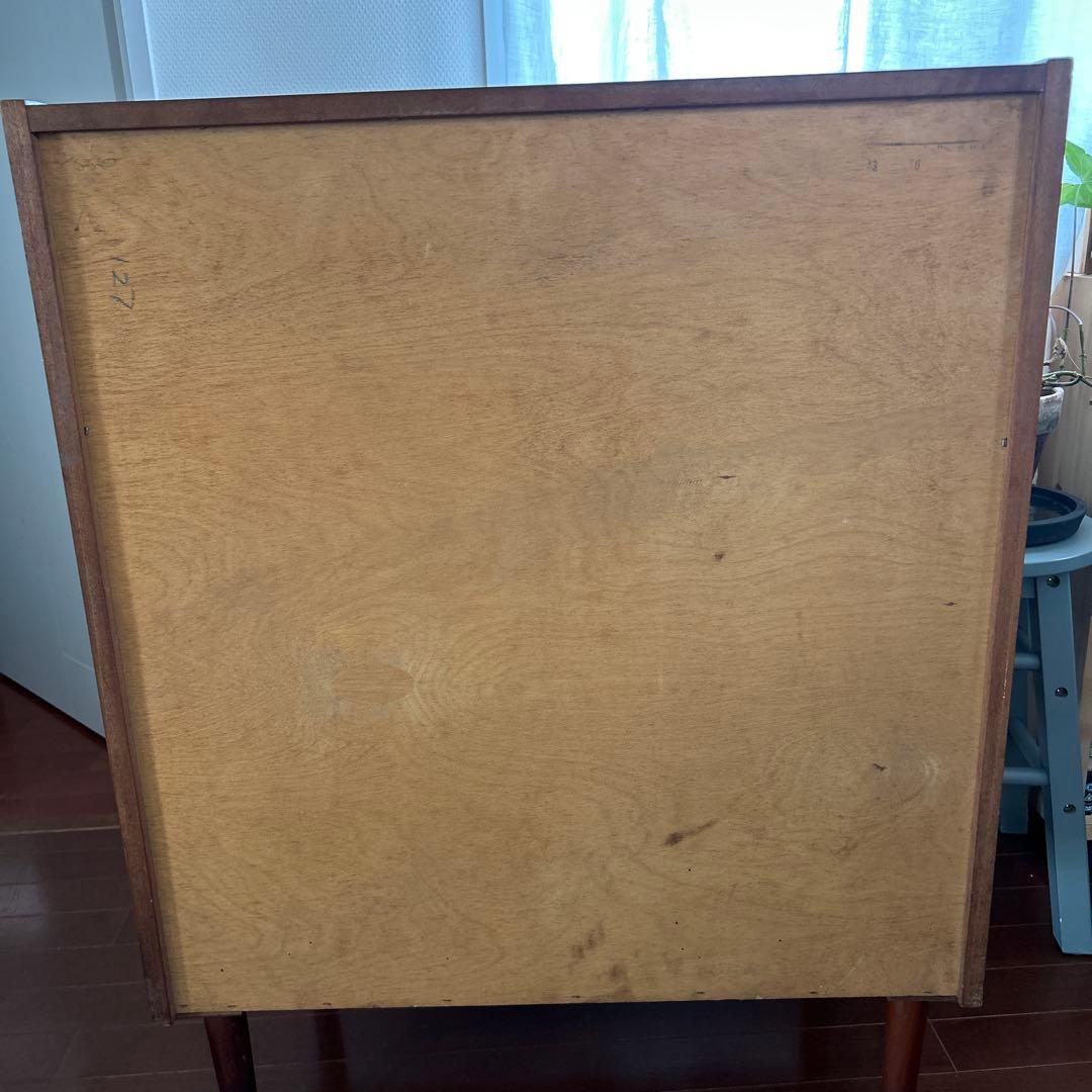 アンティーク木製チェスト5段引き出し