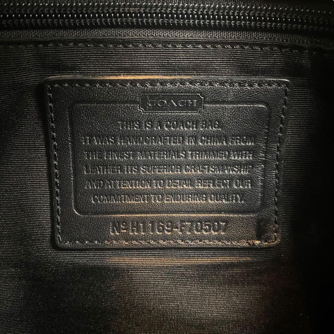 美品 COACH コーチ ショルダーバッグ キルテッドメッセンジャー ブラック