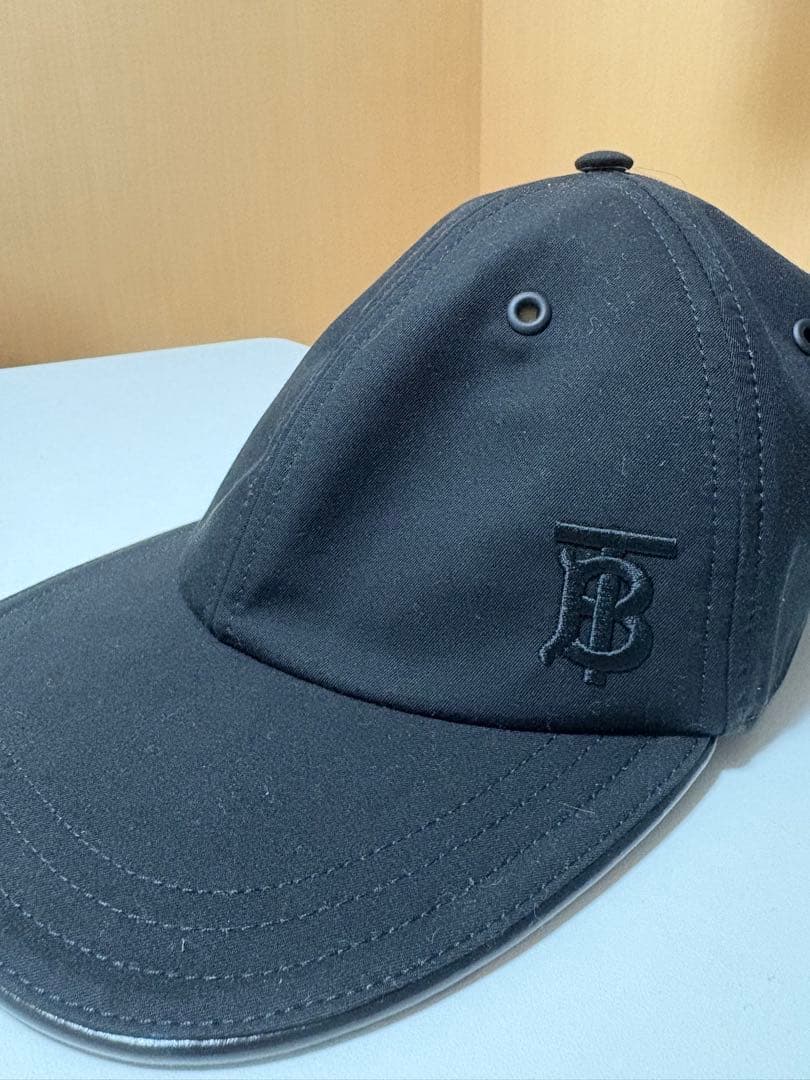【美品】BURBERRY ブラックキャップ Lサイズ