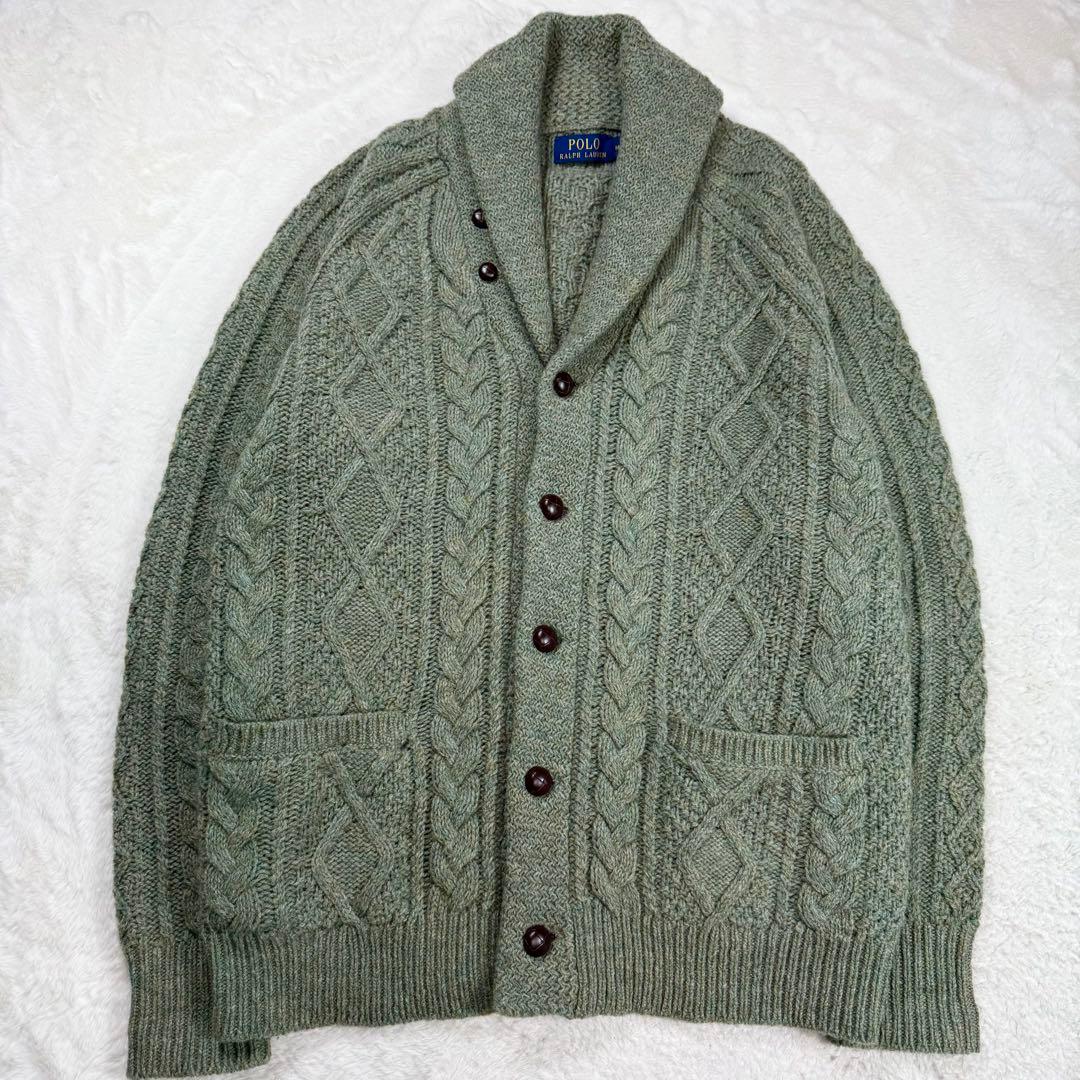 極美品 POLO RALPH LAUREN カシミヤ混 カーディガン 現行タグ