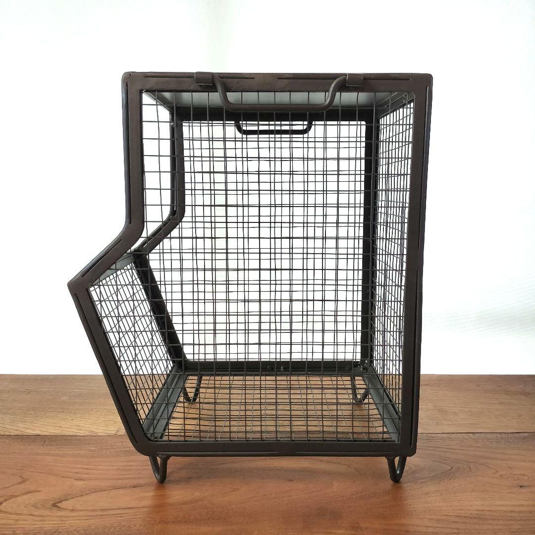 LIFE FURNITURE MESH BOX & TABLE マガジンラック