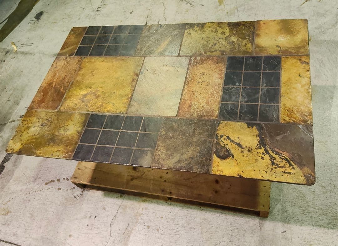 発送・引取可能！ ヴィンテージ タイル コーヒーテーブル センターテーブル